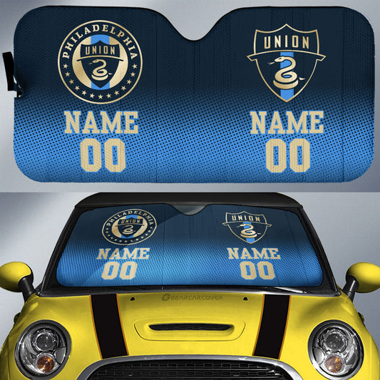 Philadelphia Union Car Sunshade Sporty Team Collection - Gearcarcover - 1