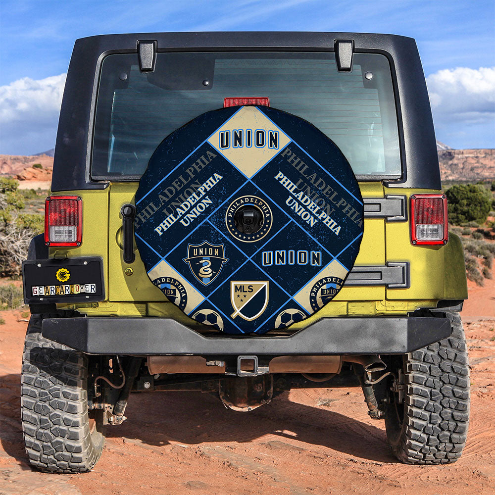 Philadelphia Union Spare Tire Covers Camera Hole Sporty Team Collection - Gearcarcover - 3