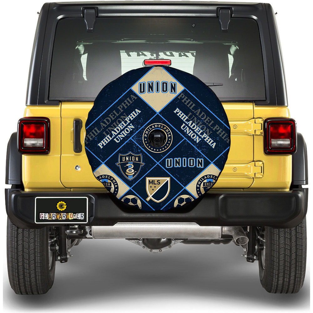 Philadelphia Union Spare Tire Covers Camera Hole Sporty Team Collection - Gearcarcover - 1
