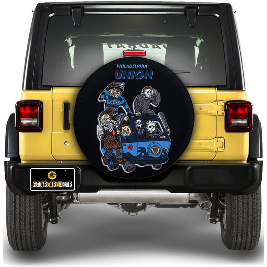 Philadelphia Union Spare Tire Covers Horror Characters Car Accessories - Gearcarcover - 1