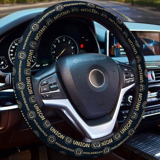 Philadelphia Union Steering Wheel Cover Sporty Team Collection - Gearcarcover - 1
