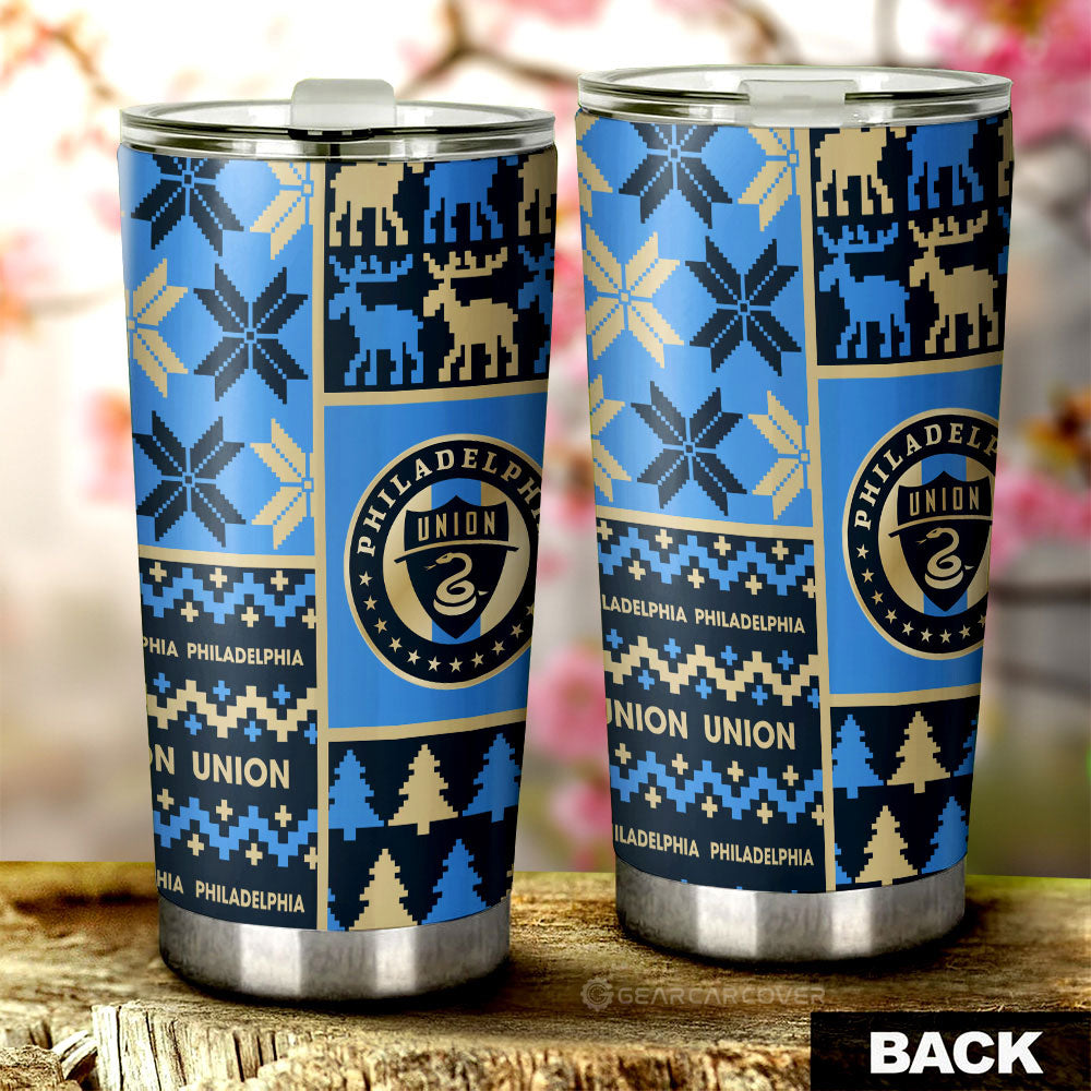 Philadelphia Union Tumbler Cup Custom Ugly Style Car Accessories - Gearcarcover - 2