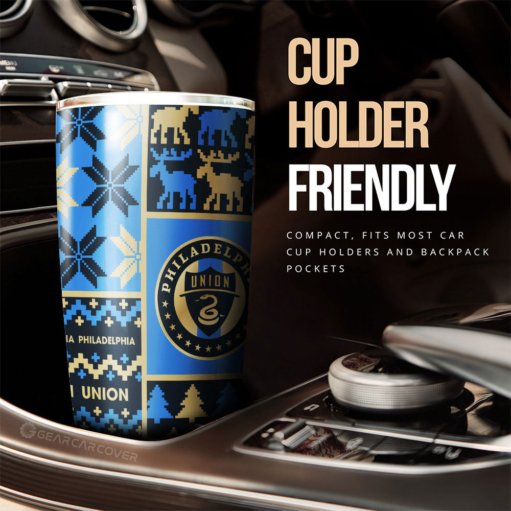 Philadelphia Union Tumbler Cup Custom Ugly Style Car Accessories - Gearcarcover - 3