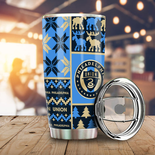 Philadelphia Union Tumbler Cup Custom Ugly Style Car Accessories - Gearcarcover - 1