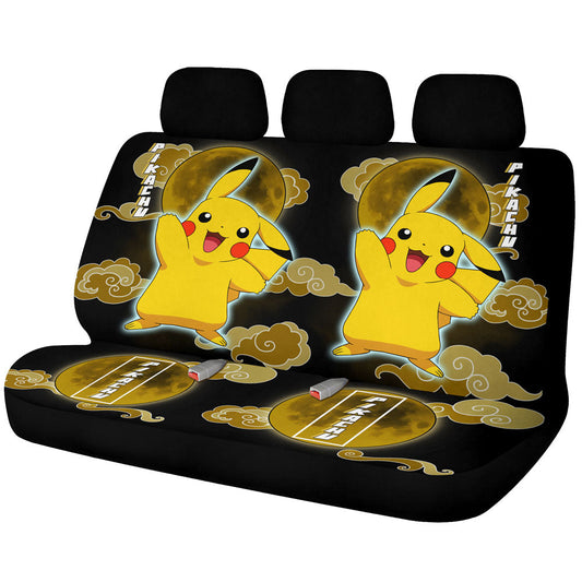 Pikachu Car Back Seat Covers Custom Car Accessories - Gearcarcover - 1