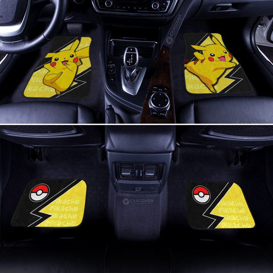 Pikachu Car Floor Mats Custom Anime Car Interior Accessories - Gearcarcover - 2