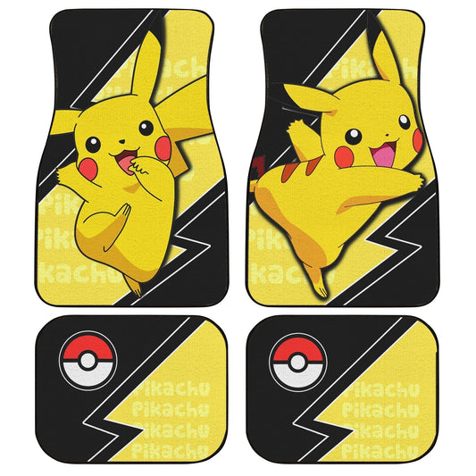 Pikachu Car Floor Mats Custom Anime Car Interior Accessories - Gearcarcover - 1