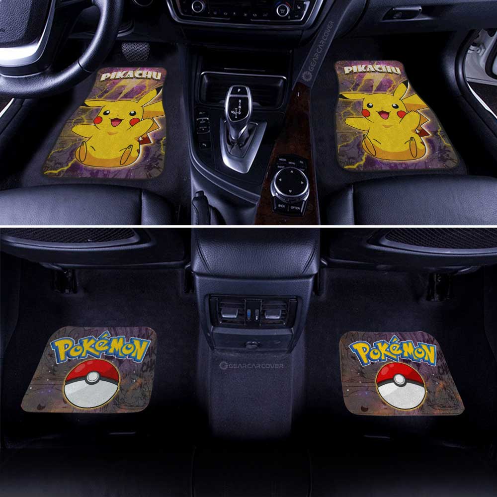 Pikachu Car Floor Mats Custom Anime Galaxy Manga Style - Gearcarcover - 3