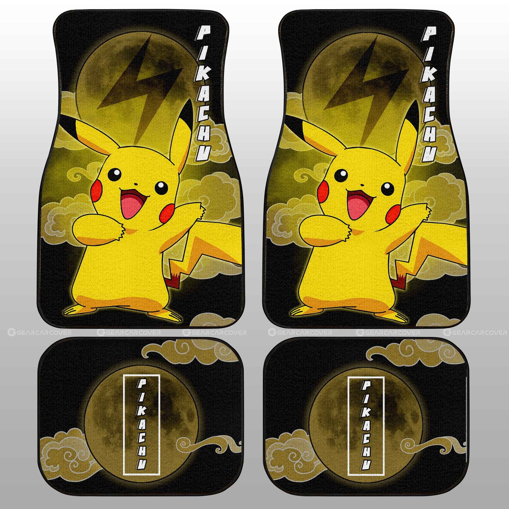 Pikachu Car Floor Mats Custom Car Accessories For Fans - Gearcarcover - 2