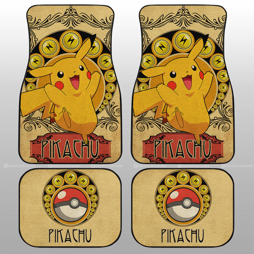 Pikachu Car Floor Mats Custom Car Interior Accessories - Gearcarcover - 1