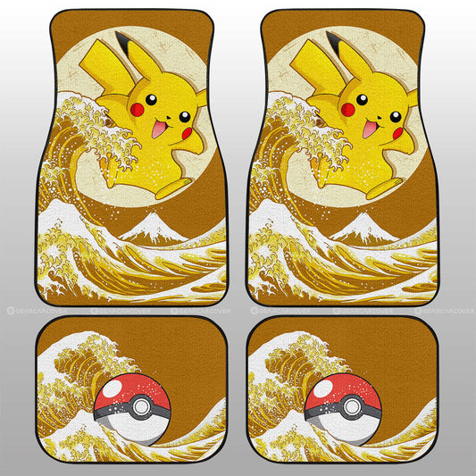 Pikachu Car Floor Mats Custom Pokemon Car Accessories - Gearcarcover - 1