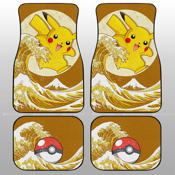 Pikachu Car Floor Mats Custom Pokemon Car Accessories - Gearcarcover - 1