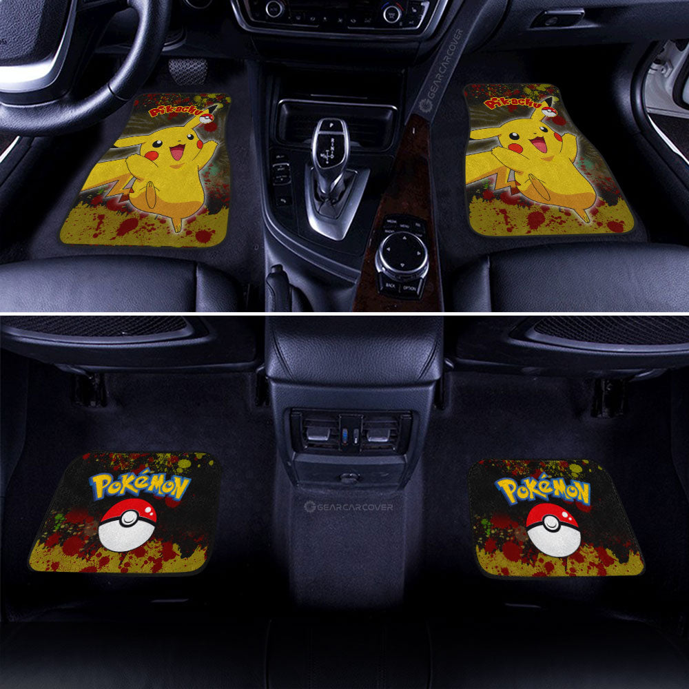 Pikachu Car Floor Mats Custom Tie Dye Style Car Accessories - Gearcarcover - 3