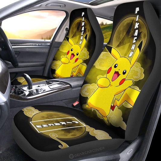 Pikachu Car Seat Covers Custom Anime Car Accessories For Anime Fans - Gearcarcover - 2