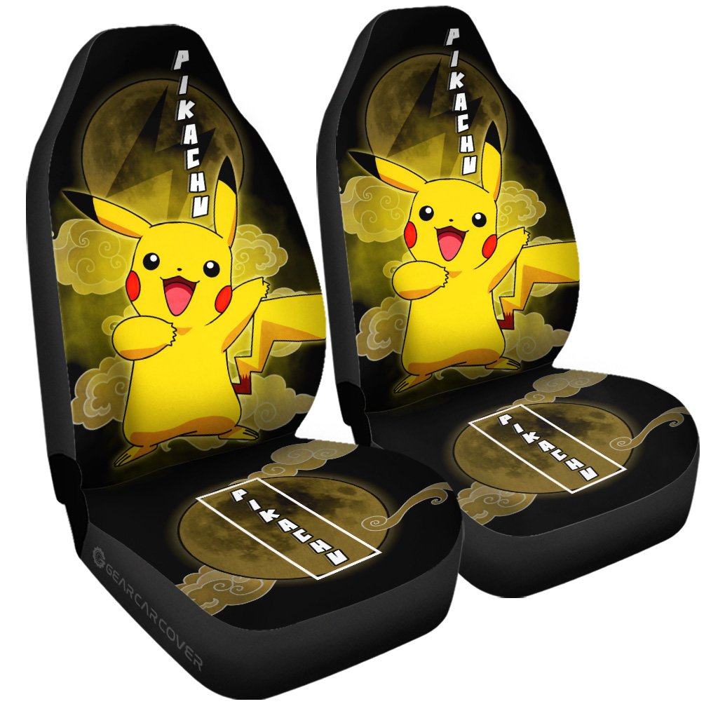 Pikachu Car Seat Covers Custom Anime Car Accessories For Anime Fans - Gearcarcover - 3