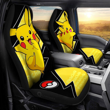 Pikachu Car Seat Covers Custom Anime Car Accessories - Gearcarcover - 1
