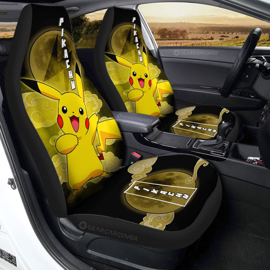 Pikachu Car Seat Covers Custom Car Accessories For Fans - Gearcarcover - 1