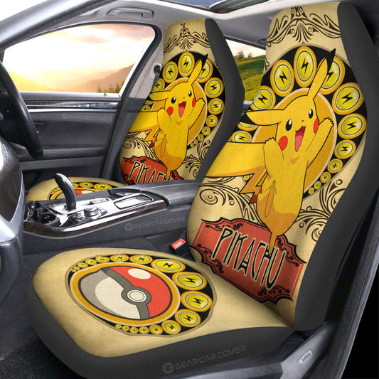 Pikachu Car Seat Covers Custom Car Interior Accessories - Gearcarcover - 1