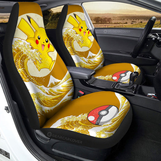 Pikachu Car Seat Covers Custom Pokemon Car Accessories - Gearcarcover - 2