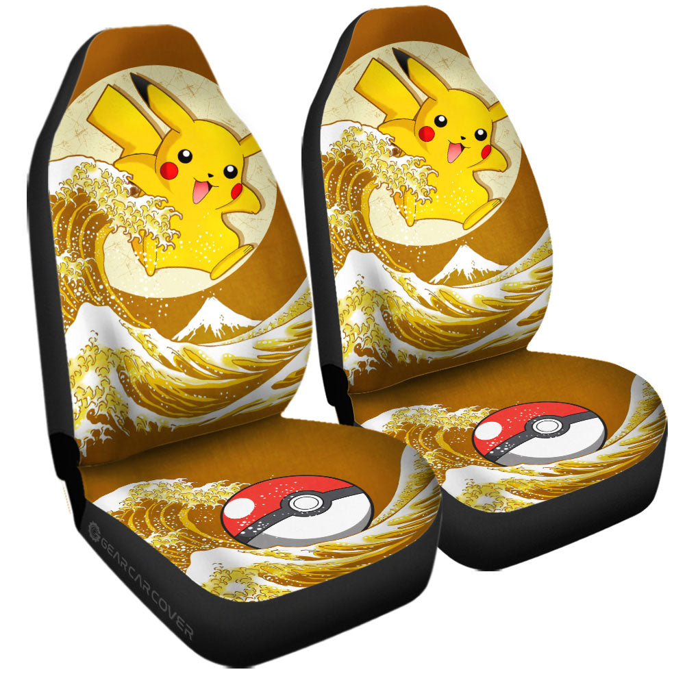 Pikachu Car Seat Covers Custom Pokemon Car Accessories - Gearcarcover - 3