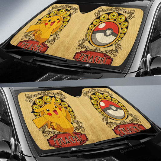Pikachu Car Sunshade Custom Car Interior Accessories - Gearcarcover - 2