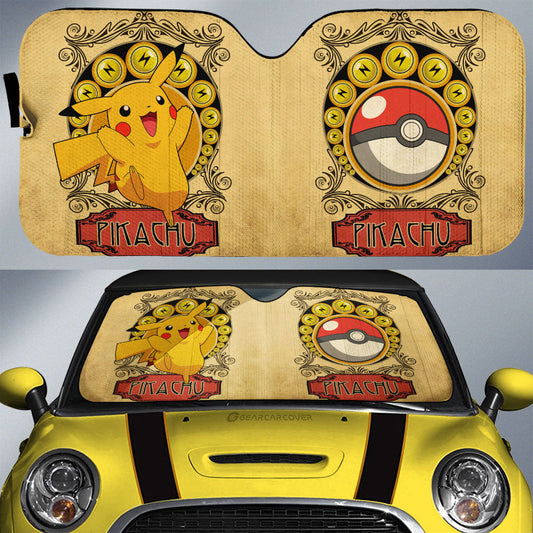 Pikachu Car Sunshade Custom Car Interior Accessories - Gearcarcover - 1