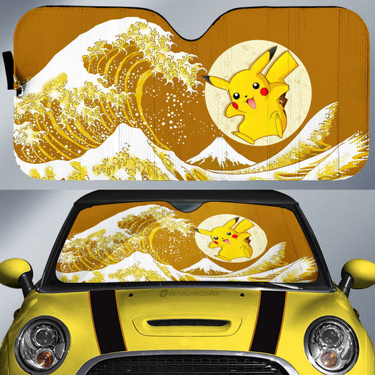 Pikachu Car Sunshade Custom Pokemon Car Accessories - Gearcarcover - 1