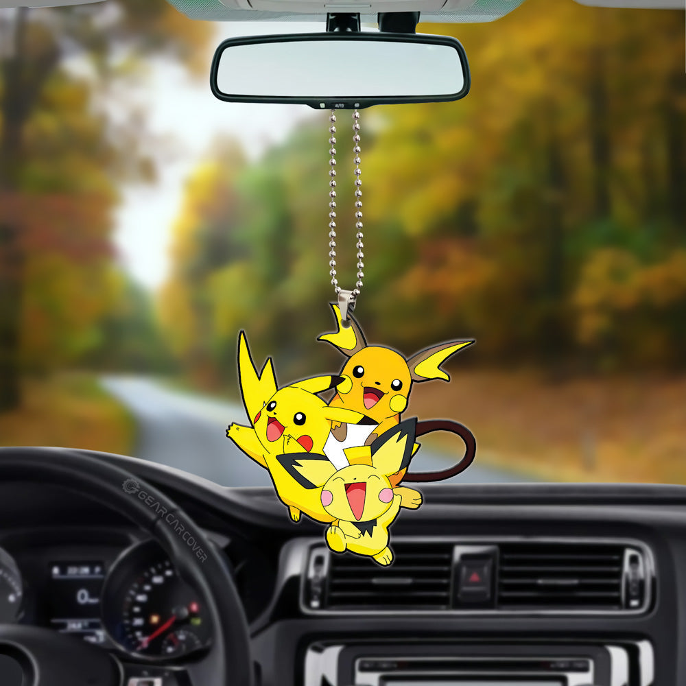 Pikachu Ornament Custom Pokemon Evolution Car Accessories - Gearcarcover - 3