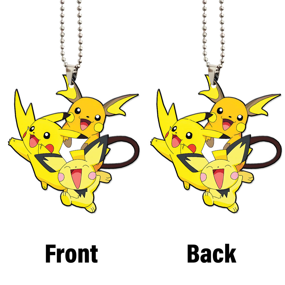 Pikachu Ornament Custom Pokemon Evolution Car Accessories - Gearcarcover - 4