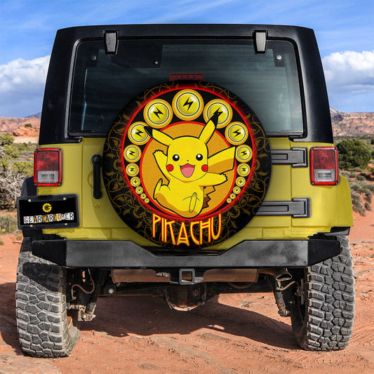 Pikachu Spare Tire Cover Custom Anime For Fans - Gearcarcover - 2