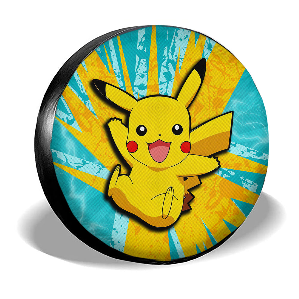 Pikachu Spare Tire Cover Custom Anime For Fans - Gearcarcover - 3