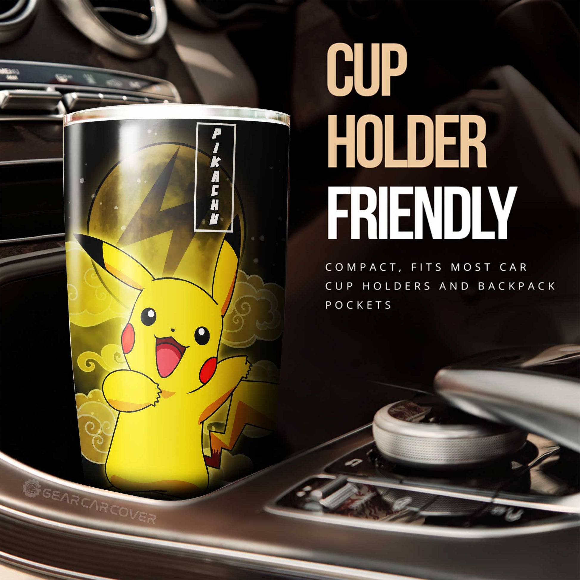 Pikachu Tumbler Cup Custom Anime - Gearcarcover - 2