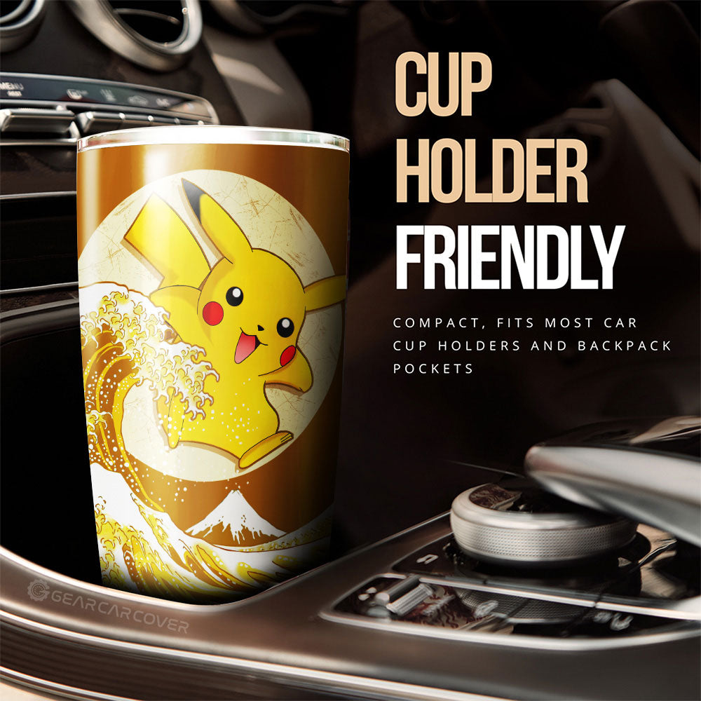 Pikachu Tumbler Cup Custom Pokemon Car Accessories - Gearcarcover - 3