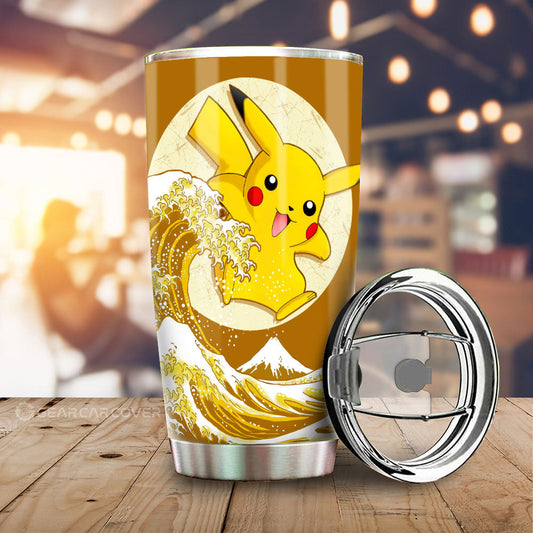 Pikachu Tumbler Cup Custom Pokemon Car Accessories - Gearcarcover - 1