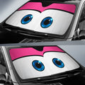 Pink Cute Car Eyes Sun Shade Custom Funny Car Accessories - Gearcarcover - 2