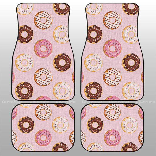 Pink Donuts Car Floor Mats Custom Girly Pattern Car Accessories - Gearcarcover - 1
