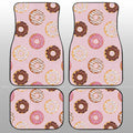 Pink Donuts Car Floor Mats Custom Girly Pattern Car Accessories - Gearcarcover - 1