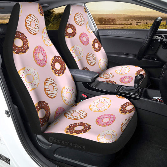 Pink Donuts Car Seat Covers Custom Girly Pattern Car Accessories - Gearcarcover - 2