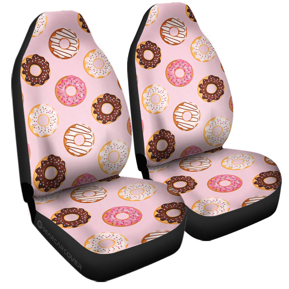 Pink Donuts Car Seat Covers Custom Girly Pattern Car Accessories - Gearcarcover - 3