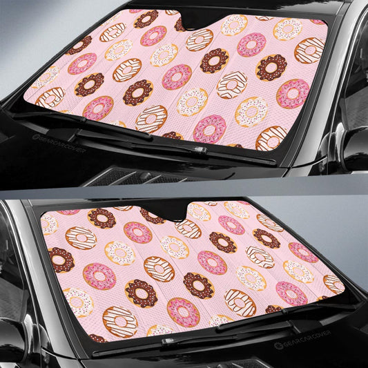 Pink Donuts Car Sunshade Custom Girly Pattern Car Accessories - Gearcarcover - 2