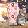 Pink Donuts Tumbler Cup Custom Girly Pattern Car Accessories - Gearcarcover - 1