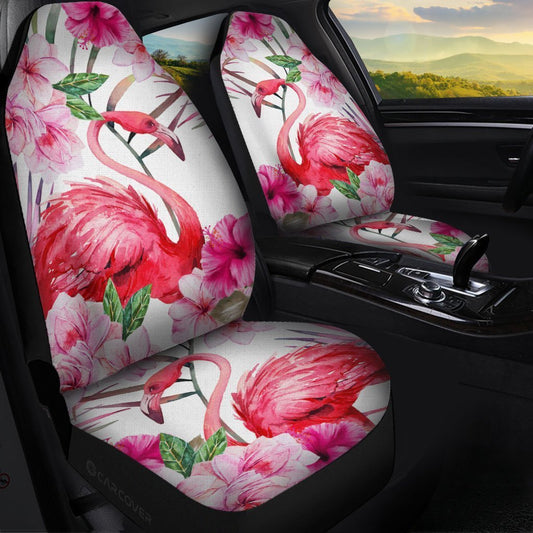 Pink Flamingo Car Seat Covers Custom Beautiful Car Interior Accessories - Gearcarcover - 1