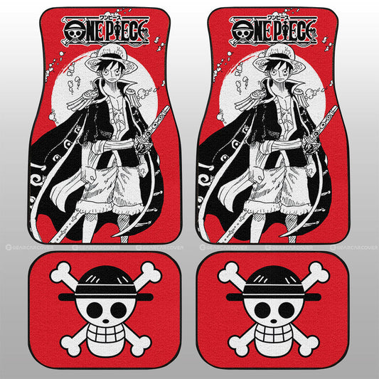 Pirate King Luffy Car Floor Mats Custom One Piece Anime Car Accessories - Gearcarcover - 2