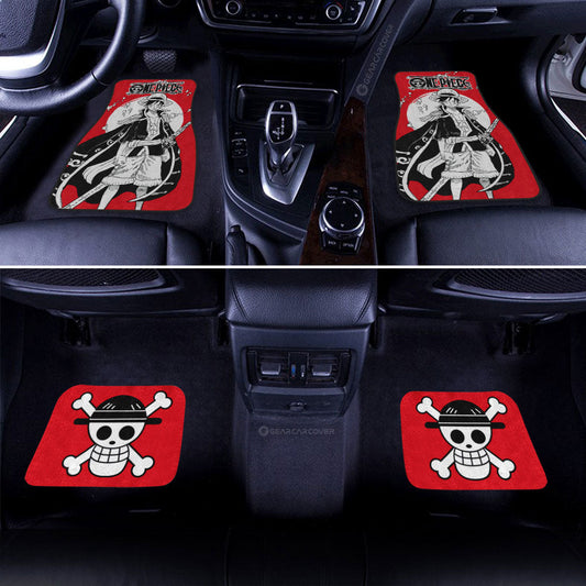 Pirate King Luffy Car Floor Mats Custom One Piece Anime Car Accessories - Gearcarcover - 1