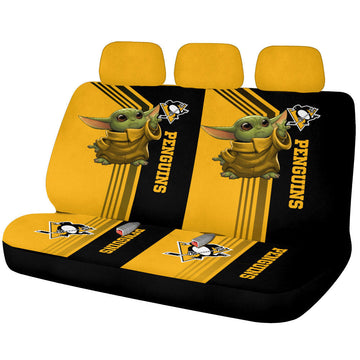 Pittsburgh Penguins Car Back Seat Covers Custom Car Accessories - Gearcarcover - 1