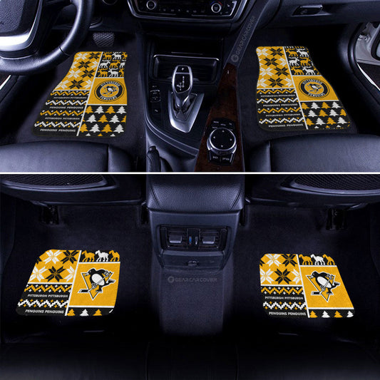 Pittsburgh Penguins Car Floor Mats Custom Ugly Style Car Accessories - Gearcarcover - 2