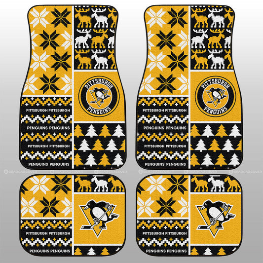 Pittsburgh Penguins Car Floor Mats Custom Ugly Style Car Accessories - Gearcarcover - 1