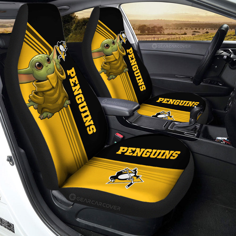 Pittsburgh Penguins Car Seat Covers Baby Yoda Car Accessories - Gearcarcover - 2