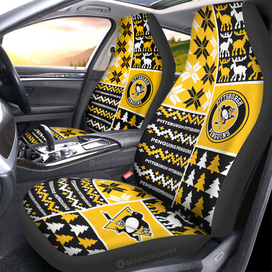 Pittsburgh Penguins Car Seat Covers Custom Ugly Style Car Accessories - Gearcarcover - 1