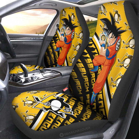 Pittsburgh Penguins Car Seat Covers Goku Car Decorations For Fans - Gearcarcover - 2